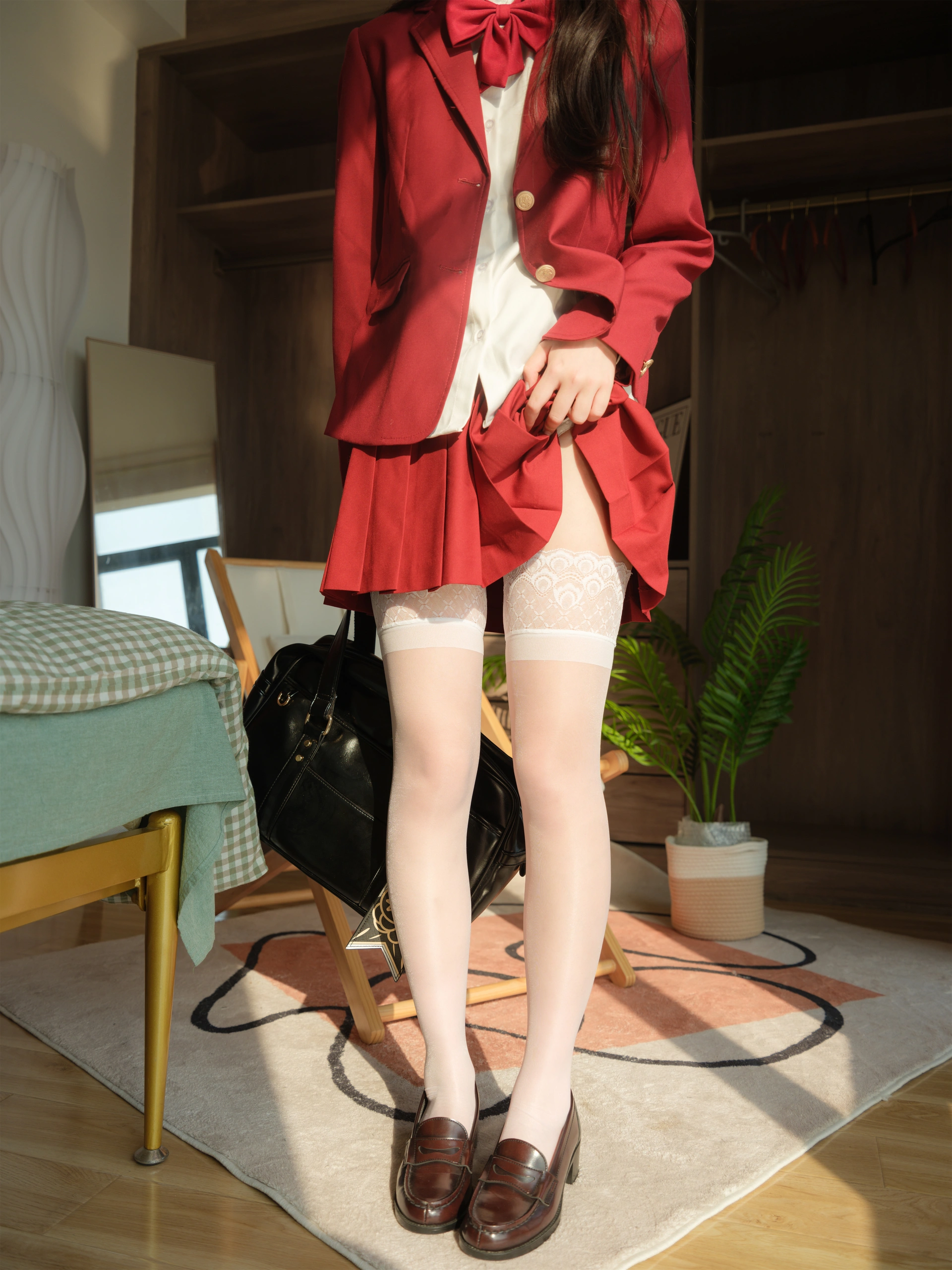 小恩优等生制服室内午后写真