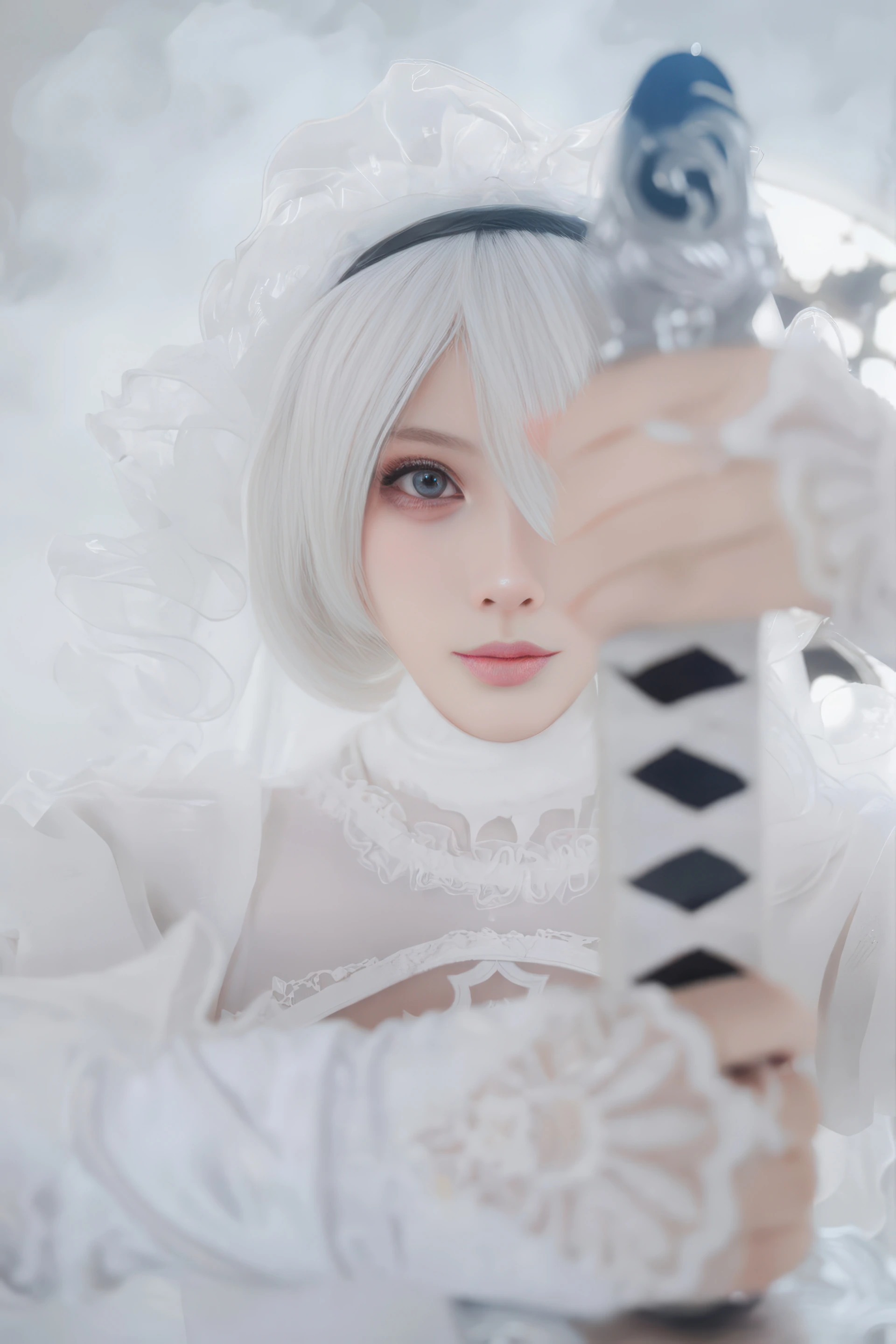 尼尔2B白色新娘造型写真